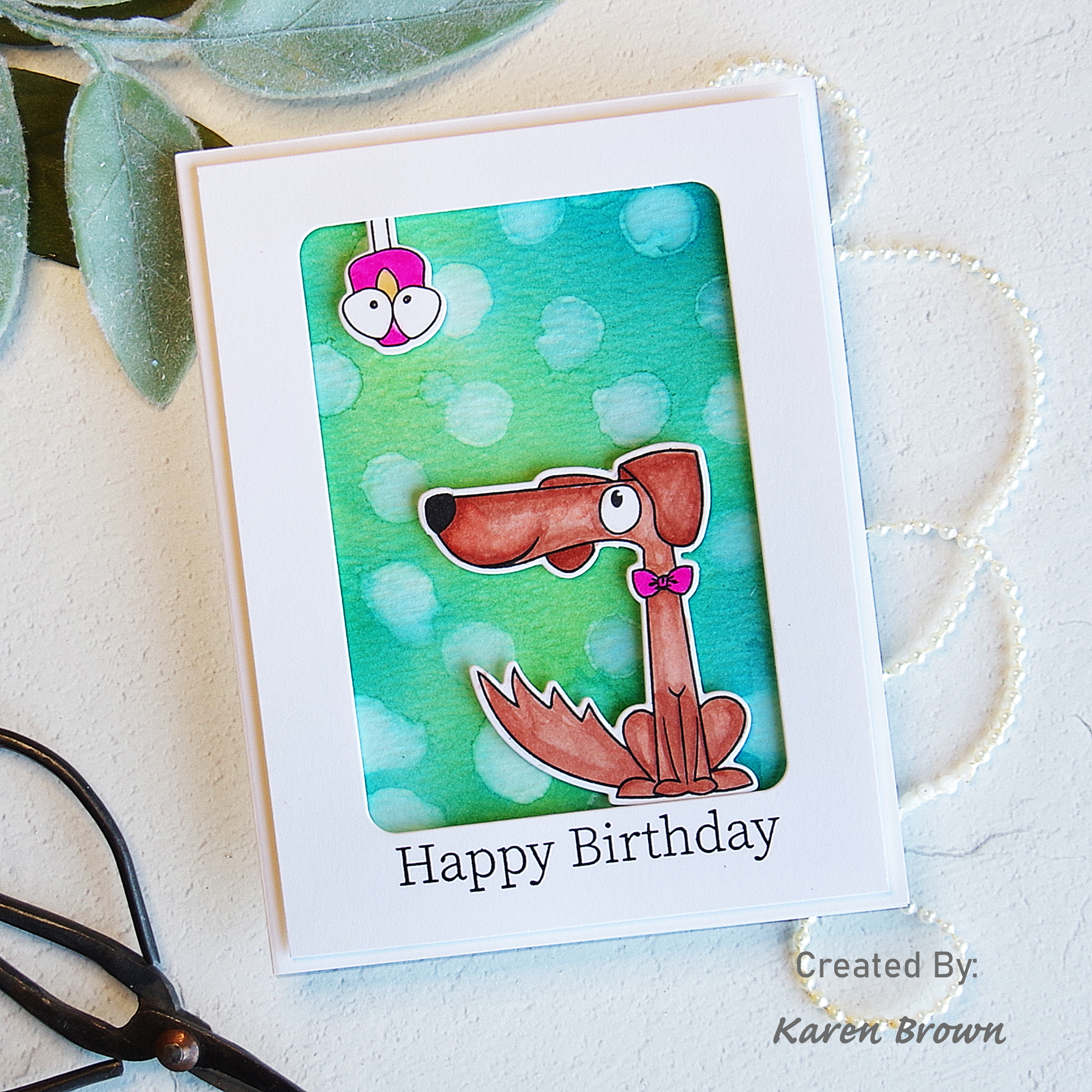 A humorous masculine card featuring Photoplay Fetch and Simon Says Stamp Stacking Animals.