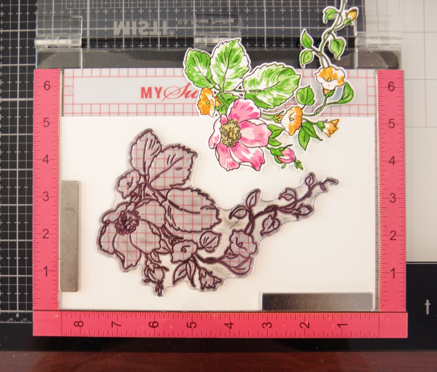 How to make a stamp template for die cutting large images.