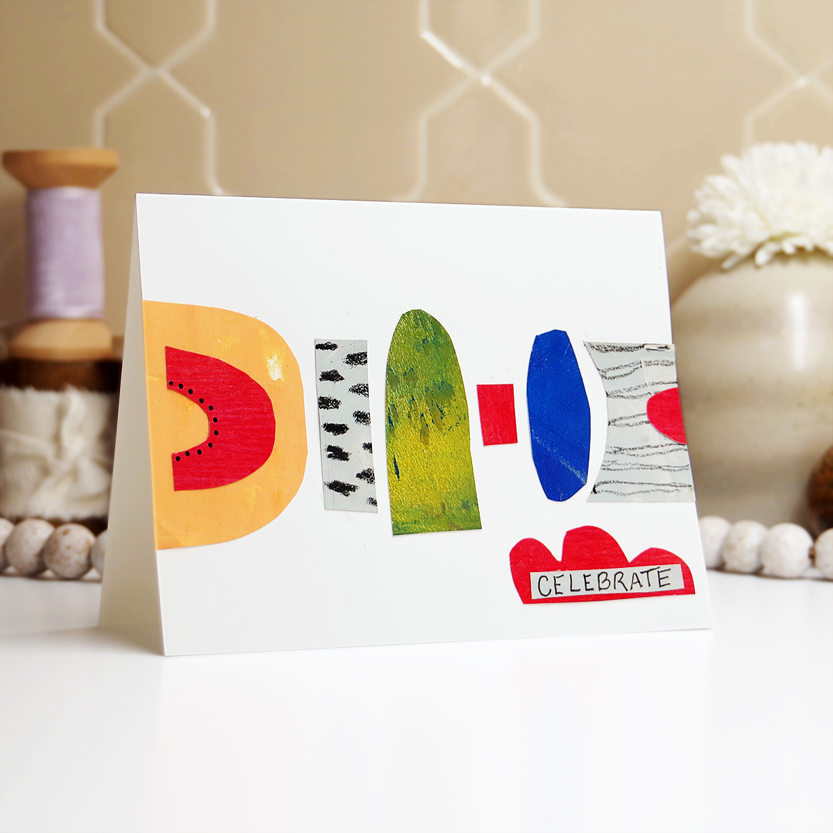 Super Easy Cut Collage Birthday Cards  Minimal Supplies Needed – Kenny's  Cards